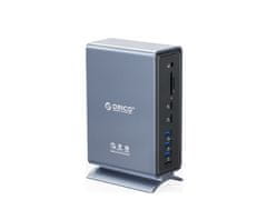 Orico TB3-S4 priključna postaja USB-C Thunderbolt 3, 15v1 (TB3-S4-EU-GY-BP)