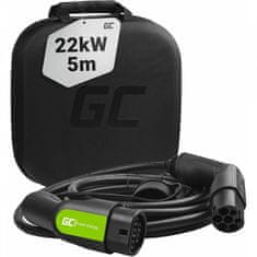 Green Cell zelena celica ev07 kabel za polnjenje električnih vozil tip 2 22kw 5 m