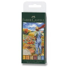 Faber-Castell Pitt Artist Pen Brush Fall 6 kosov, konica B, jesenski odtenki