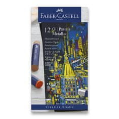 Faber-Castell Kovinski oljni pasteli 12 barv