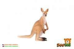 Veliki kenguru z dojenčkom zooted plastika 11cm