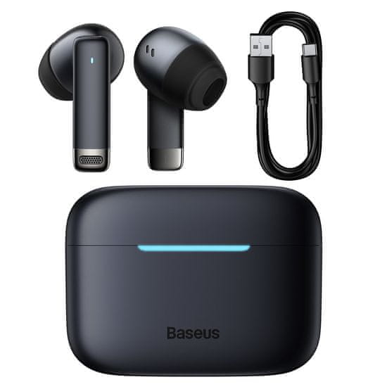 BASEUS dockless tws bluetooth brezžične slušalke 5.3 black (bowie e9)