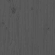 Vidaxl Klubska mizica siva 80x55x40,5 cm trdna borovina