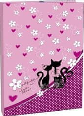 Škatla za beležke A4 Cats Love