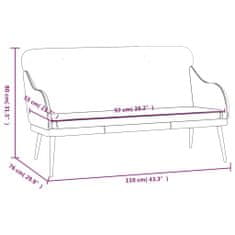 Vidaxl Klop črna 110x76x80 cm umetno usnje