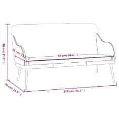 Vidaxl Klop rjava 110x76x80 cm umetno usnje