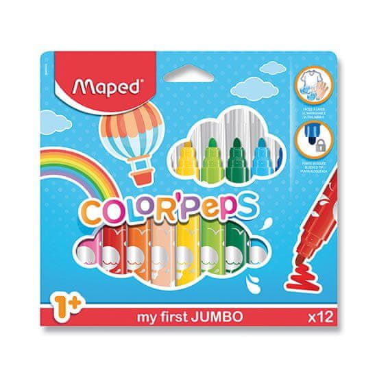 Maped - Markerji Color´ Peps Early Age Jumbo 12 kosov