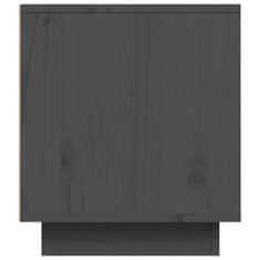 Vidaxl TV omarica siva 80x35x40,5 cm trdna borovina