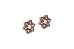 BeWooden ženske Božič uhani Brunn Snowflake earrings univerzalna