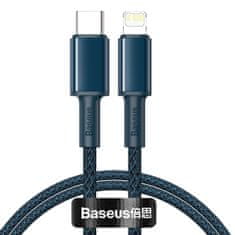 BASEUS Baseus pleteni kabel visoke gostote Type-C z Lightning, PD, 20 W, 2 m (modri)