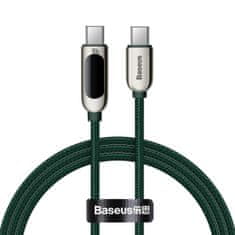 BASEUS Kabel USB-C do USB-C Display, Power Delivery, 100W, 1m (zelen)