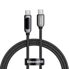 BASEUS Kabel USB-C do USB-C Display, Power Delivery, 100W, 1m (črn)