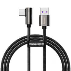 BASEUS Kotni kabel USB na USB-C Legend Series, 66 W, 1 m (črn)