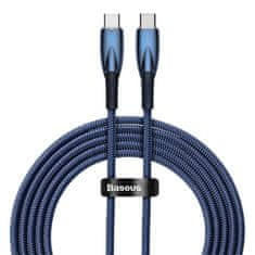 BASEUS Kabel USB-C na USB-C Glimmer, 100 W, 2 m (moder)