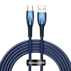 BASEUS Kabel USB na USB-C Glimmer, 100 W, 2 m (modri)