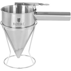 Royal Catering Šoba za razpršilnik za smetanovo omako iz nerjavečega jekla, premer 8 mm, 1,2 l