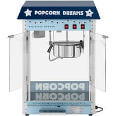 Royal Catering Retro TEFLON 1600 W 5-6 kg/h stroj za praženje popcorna - modra