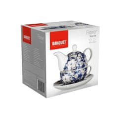 Banquet Čajni set FLOWER 400 + 220 ml, komplet 2