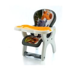 Euro Baby Stol + miza hb-gy01 oranžna