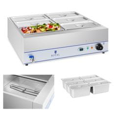 Royal Catering Grelnik vode s pipo 6 x GN 1/3 2000W 230V Royal Catering