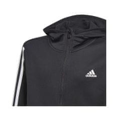 Adidas Športni pulover črna 135 - 140 cm/S 3STRIPES FZ