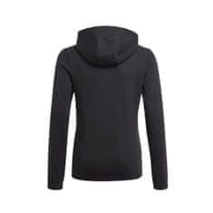 Adidas Športni pulover črna 129 - 134 cm/XS Essentials 3S Fullzip Hoodie JR