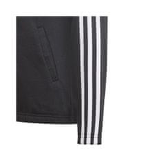 Adidas Športni pulover črna 129 - 134 cm/XS Essentials 3S Fullzip Hoodie JR