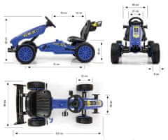 MILLY MALLY Rocket Navy gokart s pedali