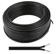 Cabletech Kabel za avtozvočnike 100m 2x 0.22 mm2 črni