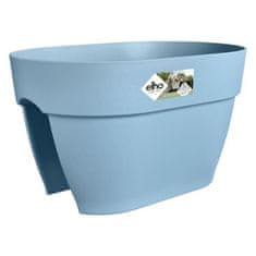 shumee ELHO - Cvetlični lonec - Vibia Campana Flower Bridge 40 - Vintage Blue - Zunanji balkon - D 26 x Š 39 x V 22 cm