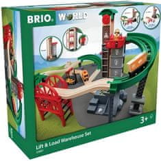 shumee Multimodalna platforma Brio World Grand Circuit - Škatla z 32 kosi - Lesena tirnica - Ravensburger - Od 3 let - 33887