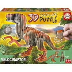 shumee EDUCA - Velociraptor – 3D uganka s pošastmi