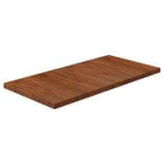 Vidaxl Kopalniški pult temno rjav 80x40x2,5 cm trdna hrastovina