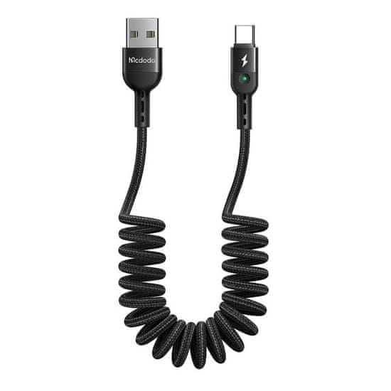 Mcdodo Vzmetni kabel USB z USB-C Mcdodo Omega CA-6420 1,8 m (črn)