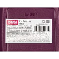 Banquet Kvadratna skleda CULINARIA 600 ml, Bordeaux, komplet 12 kosov