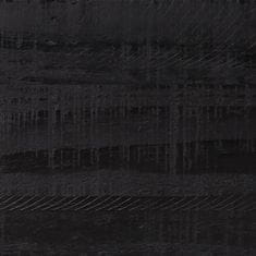 Vidaxl Komoda črna 75x35x70 cm trdna borovina