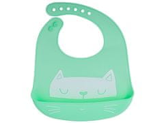 WOWO Baby Bib Silicone Green - Silikonska oprsnica za dojenčke v zeleni barvi