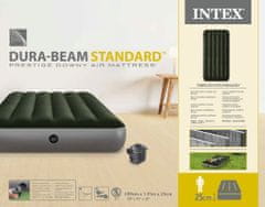 Intex Twin Dura-Beam Prestige napihljiva postelja, s tlačilko, 99 x 191 x 25 cm