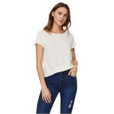 Vero Moda Ženska T-majica VMBECCA Regular Fit 10248152 sneg White (Velikost L)