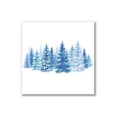 tulup.si Slika na platnu Božično drevo Snow Zima 40x40 cm