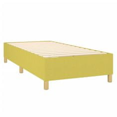 Vidaxl Box spring posteljni okvir zelen 80x200 cm blago