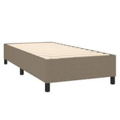 Vidaxl Box spring postelja z vzmetnico taupe 90x200 cm blago