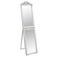 Vidaxl Prostostoječe ogledalo srebrno 40x160 cm