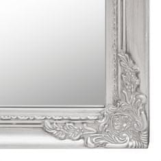 Vidaxl Prostostoječe ogledalo srebrno 45x180 cm