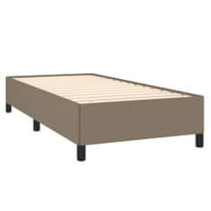 Vidaxl Box spring postelja z vzmetnico taupe 100x200 cm blago