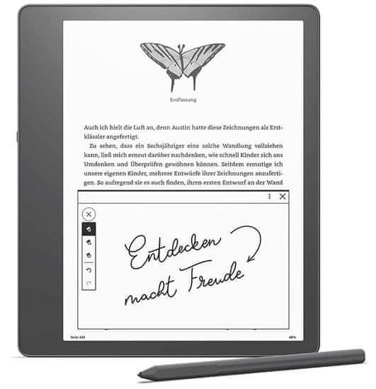 Amazon Kindle Scribe 2022 e-bralnik, 16 GB, WiFi, Basic pisalo, črn (B09BS5XWNS)