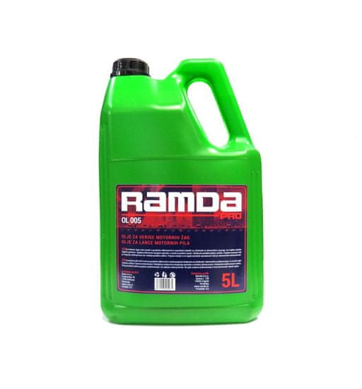 RAMDA PRO mineralno olje za verige motornih žag, 5 l