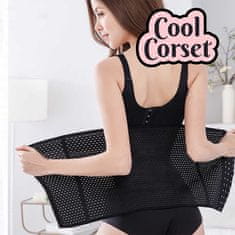 Cool Mango Ženski steznik za oblikovanje postave, oblikovalec telesa, pas izboljša držo, slim fit funkcija, lepo objame vsako telo, nosite ga lahko cel dan, trojni kavelj za zapiranje - Corset