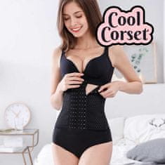 Cool Mango Ženski steznik za oblikovanje postave, oblikovalec telesa, pas izboljša držo, slim fit funkcija, lepo objame vsako telo, nosite ga lahko cel dan, trojni kavelj za zapiranje - Corset