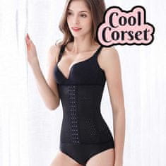 Cool Mango Ženski steznik za oblikovanje postave, oblikovalec telesa, pas izboljša držo, slim fit funkcija, lepo objame vsako telo, nosite ga lahko cel dan, trojni kavelj za zapiranje - Corset